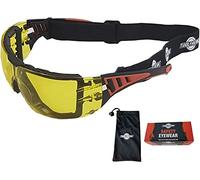 ToolFreak -Rip Out Occhiali di Protezione Sicurezza con Montatura e Lente Avvolgenti Resistente agli Urti e Imbottitura Schiuma Stile Sport Unisex, Giallo