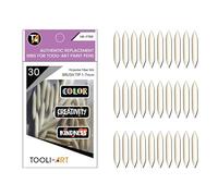 TOOLI-ART 30 pennini di ricambio flessibili a doppia faccia compatibili con pennarelli acrilici facili da sostituire
