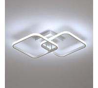 Toolight Plafoniera LED Soffitto 42W 4700LM, Lampada da Soffitto Moderna Quadrata 64cm 6500K Luce Bianca Fredda, Plafoniera in Acrilico per Soggiorno Camera da Letto Cucina Corridoio, Bianco