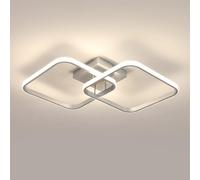 Toolight Plafoniera LED Soffitto 42W 4725M, Lampadario LED Soffitto Quadrata 64cm Luce Naturale 4500K, Moderna Lampada da Soffitto in Acrilico per Soggiorno Camera da Letto Cucina, Argenteo