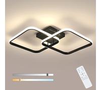 Toolight Plafoniera LED Soffitto Dimmerabile 64cm, Lampada da Soffitto Camera da Letto con Telecomando, 50w 5625lm, 3000k-6500k, Plafoniera Moderna Adatto per Soggiorno, Camera dei bambini, Cucina