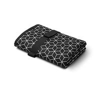 Toolik Baby Diaper Changing Pad, Portable and Foldable Large Waterproof Mat, Black with 3D Cube