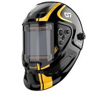 TOOLIOM Casco da saldatura di grande visione 3,94 "x3,66", cappuccio di saldatura auto oscurante ad energia solare 4/5-9/9-13 maschera da saldatore