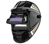 TOOLIOM Casco da saldatura Flip Up 92,5 x 42,5 mm Maschera di saldatura a conchiglia auto oscurante Cappuccio di saldatura anteriore Lift True Color