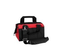 Toolkit multifunzionale per elettricista lavorazione del legno Manutenzione durevole grande Toolkit per la manutenzione della casa hardware borsa portaoggetti (rosso, 30,5 cm)