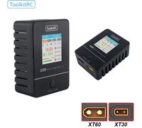 ToolkitRC M4AC 30W LiPO LiFE LiHV caricatore ca compatto 1-4S interfaccia XT30/ XT60 per batterie Drone Freestyle modello RC FPV Racing
