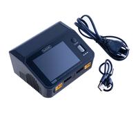 ToolkitRC M6DAC caricabatterie intelligente a doppio canale 2CH AC200W DC700W IPS caricabatterie rapido per batteria al litio modello aeronautico da 3,5 pollici