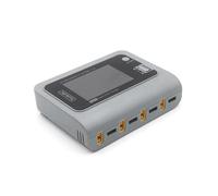ToolkitRC Q4AC 4x50w 4 Porte XT60 con Adattatori XT30 Caricabatterie Intelligente AC IPS Display Grandangolare Trasparente per Batteria Lipo Spina