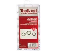 Toolland Assortimento di rondelle di sicurezza, 720 pezzi, varie misure, color nichel