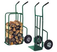 Toolland Carrello porta legna, verde, max. carico 250 chilogrammi
