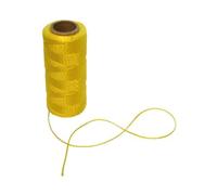 Toolland Corda da muratore 100 m gialla 1.2 mm per allineamenti precisi filo resistente su bobina ideale per muratura piastrellatura e lavori esterni