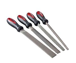 Toolland HFIS2 Confezione da 4 Raspe da Legno, 20 cm