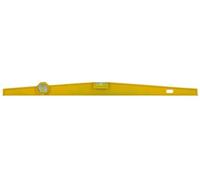 Toolland Livello preciso con 2 fiale, amagnetico, giallo, e comodo foro per appenderlo, 600 mm
