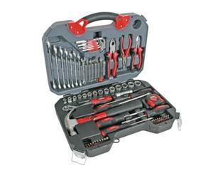 Toolland Set attrezzi in cromo vanadio, 78 pezzi, adatti per appassionati e professionisti del fai da te, comprensivo di strumenti di precisione e robusta valigetta portaoggetti