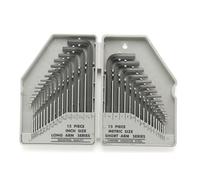 Toolland Set chiavi esagonali, SAE/M, inclusa custodia, 30 pezzi