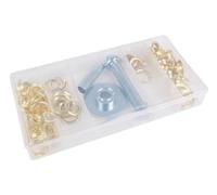 Toolland Set di assortimento di O-ring da 130 pezzi, diverse misure incluse, perfetto per la riparazione di rubinetti idraulici automobilistici, sigillatura, strumenti per officina di manutenzione