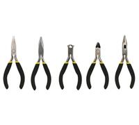 Toolland Set di pinze miniaturizzate, 5 pezzi, per lavori fini e precisi