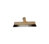 Toolland Spatola per stucco, acciaio inossidabile, manico in legno, 250 mm
