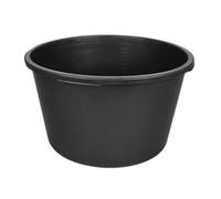 Toolland Vaschetta per malta, rotonda, plastica, nera, 90 litri