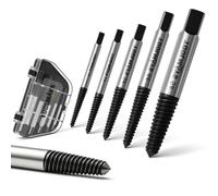 TOOLMAYS Estrattore Viti Danneggiate per Viti M3-M18 5 Pezzi | Set di Estrattori Viti Spanate per Prigioniere, Bulloni, Bloccate, Spanate, Alta Durezza
