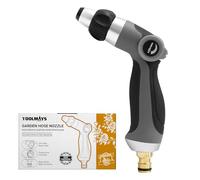 TOOLMAYS Pistola acqua giardino, lancia manuale ad alta pressione, lancia con comando a pollice per il lavaggio dell'auto, il giardino e la pulizia dei pavimenti
