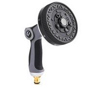 TOOLMAYS pistola acqua giardino, Set di 8 testine regolabili, doccetta manuale ad alta pressione per irrigazione, lavaggio auto e doccia per animali domestici