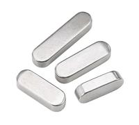 TOOLNOX Chiave parallela Chiavi parallele tipo A GB1096 in acciaio inox con estremità arrotondate, perni a chiave piatta M3 ~M12, perno albero motore quadrato, acciaio 304(M5 Set meal)