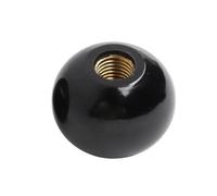 TOOLNOX Manopole a sfera filettate Leva con pomello in bachelite nera for macchine utensili Installazione semplice Isolamento Filettatura femmina Dado in rame(M10x35)