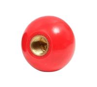 TOOLNOX Manopole a sfera filettate Manopole con maniglia a sfera rotonda nera rossa Manopola con leva in bachelite Maniglie con impugnatura Dado for macchina utensile(M12x40mm(Red,Copper Core-4pcs)