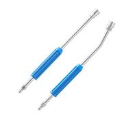 tooloflife 2 bacchette di estensione per idropulitrice, 43 cm, in acciaio inox, attacco rapido da 1/4 ", per grondaie, lavaggio auto, dritto e curvo