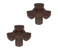 tooloflife Confezione da 2 rulli girevoli per microonde a forma di Y, in plastica, parte di ricambio - 1,60 cm di altezza dell'albero di accoppiamento per un funzionamento stabile del forno a