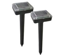 tooloflife Dissuasore a ultrasuoni per parassiti, a energia solare, per talpe, roditori, topi e roditori, per giardino, prato, cortile, confezione da 2