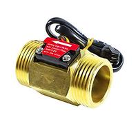 tooloflife POWERTOOL HA7694C - Sensore di flusso d'acqua ad effetto hall, flussometro in rame, flussometro per scaldabagno, dispositivo di misurazione del flusso, ecc. (2,5 cm)