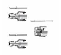 tooloflife Set di 3 utensili per filettare tubi in acciaio al carbonio, kit di tagliafilo interno ed esterno a doppia funzione da 1/2" 3/4" 1" per tubi in plastica PVC PPR