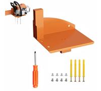 tooloflife Supporto da parete per motosega, arancione resistente, in acciaio, compatibile con Stihl MS170 MS171 MS172 MS250 MS251, organizer per garage e giardino con cacciavite