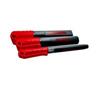 ToolPack Set pennarelli permanenti heavy duty rossi, 3 pezzi