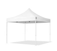 TOOLPORT 3x3m gazebo pieghevole, ECONOMY acciaio, bianco - (581822)