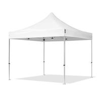 TOOLPORT 3x3m gazebo pieghevole PES, PROFESSIONAL alluminio, bianco - (600133)