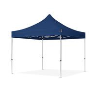 TOOLPORT 3x3m gazebo pieghevole PES, PROFESSIONAL alluminio, blu scuro - (600152)