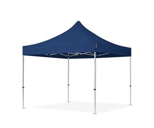 TOOLPORT 3x3m gazebo pieghevole PES, PROFESSIONAL alluminio, blu scuro - (600152)