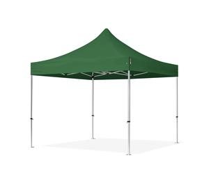 TOOLPORT 3x3m gazebo pieghevole PES, PROFESSIONAL alluminio, verde scuro - (600137)