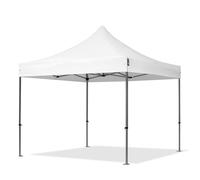 TOOLPORT 3x3m gazebo pieghevole, PREMIUM acciaio, bianco - (600034)