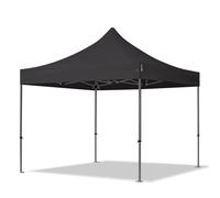 TOOLPORT 3x3m gazebo pieghevole, PREMIUM acciaio, nero - (600000)