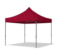TOOLPORT 3x3m gazebo pieghevole, PREMIUM acciaio, rosso - (600031)