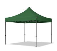 TOOLPORT 3x3m gazebo pieghevole, PREMIUM acciaio, verde scuro - (600016)