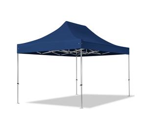 TOOLPORT 3x4,5m gazebo pieghevole PES, PROFESSIONAL alluminio, blu scuro - (600205)