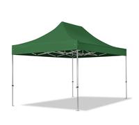 TOOLPORT 3x4,5m gazebo pieghevole PES, PROFESSIONAL alluminio, verde scuro - (600195)