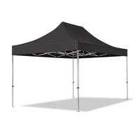 TOOLPORT 3x4,5m gazebo pieghevole PVC, PROFESSIONAL alluminio, nero - (59301)