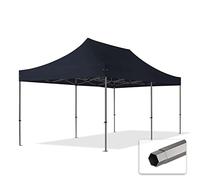 TOOLPORT 3x6 m Gazebo Pieghevole PVC ignifugo, Premium Acciaio, Nero