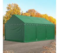 TOOLPORT Tendone deposito 3x6 m PVC 700 N Verde Scuro Impermeabile Tenda capannone Tenda di stoccaggio